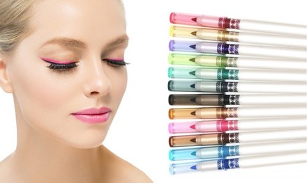 Intense Multi-Color Eyeliner Pencils (12-Pack)