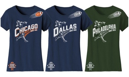 Women's Ballers Football T-Shirts. Plus Sizes Available.