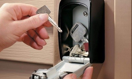 iMounTEK Wall Mount Key Lock Box with 4 Digit Code