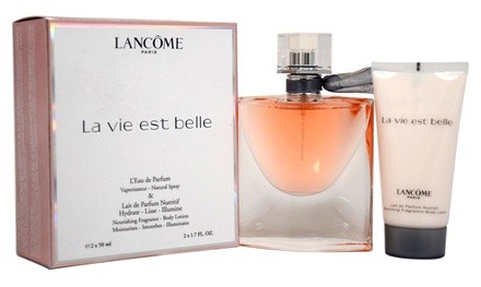 Lancome La Vie Est Belle Eau de Parfum and Body Lotion for Women (1.7 Fl. Oz. Each)
