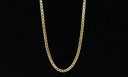 10K Gold 3.2MM Mariner Chain Necklace by Moricci