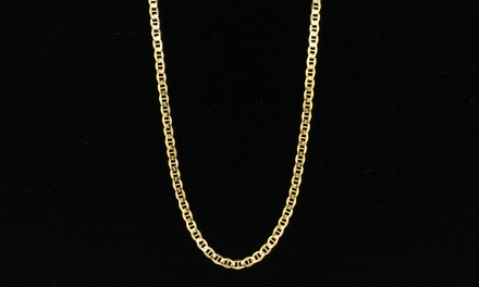 10K Gold 3.2MM Mariner Chain Necklace by Moricci