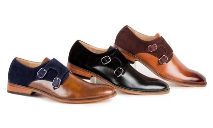 Gino Vitale Men's Monk Strap Loafers