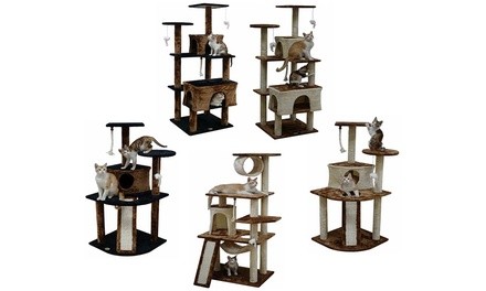 Go Pet Club Kitty Cat Tree with Ramp