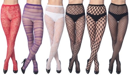 Women's Fishnet Tights (6-Pack). Plus Sizes Available.