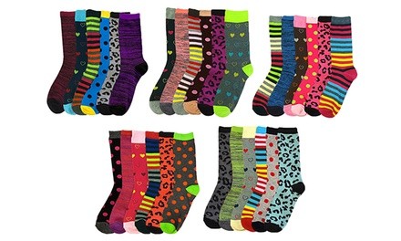 Women's Assorted Crew Socks (30 Pairs)