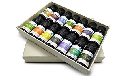 Pursonic 100% Pure Essential Aromatherapy Oils Gift Set (8-Piece)