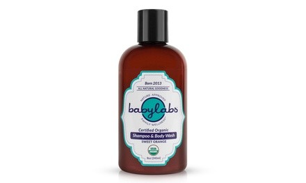 BabyLabs Organic Sweet Orange Gentle Baby Shampoo and Body Wash (8 Fl. Oz.)