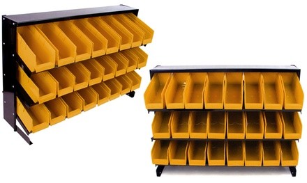 Stalwart 24-Bin Storage Rack Tray