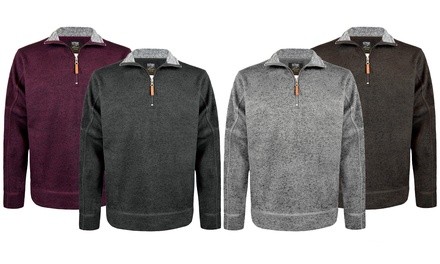 Men's Heather Fleece with 1/4 Zip (Extended Sizes)