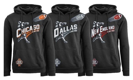 Men's Baller Football Pull Over Hoodie Sweatshirts (S-2XL)