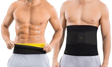 Sweat Belt Ab Stimulator with Waist Trainer for Men