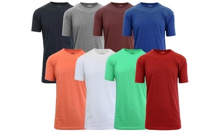 Galaxy by Harvic Men's Short-Sleeve Fitted Crew-Neck Tee (8-Pack; M-3XL)