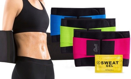 Women's Neoprene Waist Trimmer Belt with Stomach Gel for Burning Fat (0.33 Fl. Oz.)