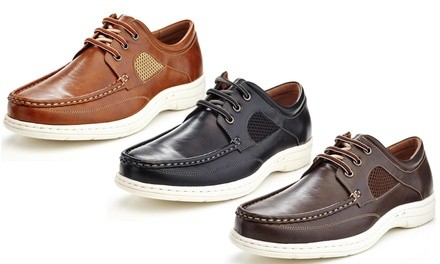 Marco Vitale Men's Athletic Lace Boat Shoes