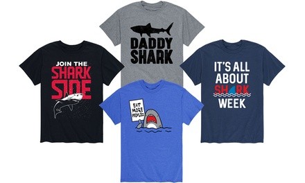 Instant Message: Men's Shark Graphic Tees (S-3XL)