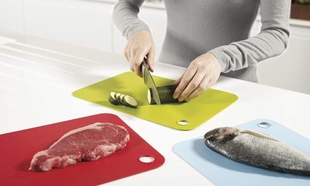 Joseph Joseph Color-Coded Chopping Mats (3-Piece Set; 1- or 2-Pack)