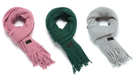 Mio Marino Men & Women's 100% Cotton Knitted Scarf