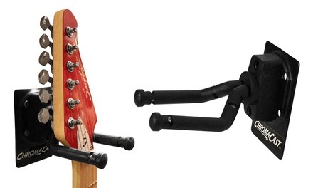 ChromaCast Guitar Wall Hanger Stand for Guitar, Bass, Ukulele, Violin, Cello, Mandolin, Banjo, Saxophone, & Trumpet