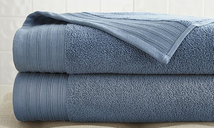 Oversize Quick-Drying 100% Cotton Bath Sheets (2-Pack)