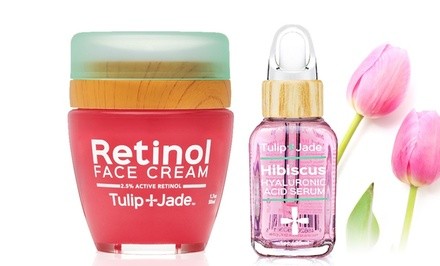 Tulip and Jade Retinol 2.5% and Pure Hyaluronic Acid Serum Bundle