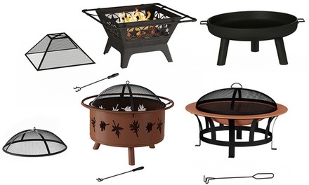 Outdoor Fire Pits by Pure Garden. Multiple Styles Available.