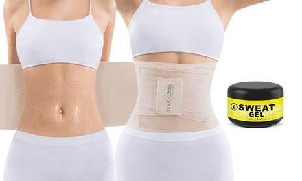 Waist Trainer Slimming Belt and Sweat Cream for Women