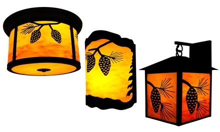 Design House Pine Cone Outdoor Ceiling Light, Sconce, or Wall Light