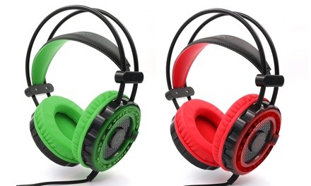 GamerPros Exodus LED Light-Up Gaming Headphones for Xbox, PlayStation, and PC