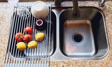 Over-the-Sink Roll-Up Drying Rack and Trivet