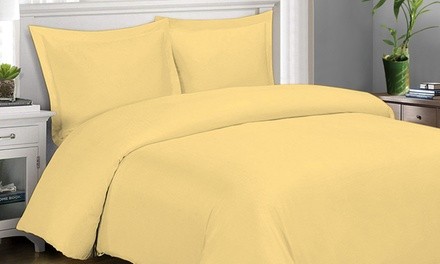 Deep-Pockets Duvet Cover and Pillowcase Set in Queen Size (3-Piece)