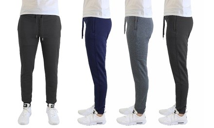 Men's Slim Fit Comfort Fleece Joggers (2-Pack)