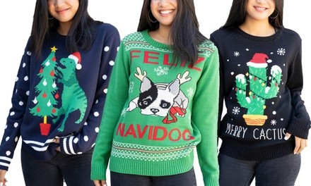 Women's Christmas Sweaters. Plus Sizes Available