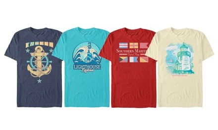 Men's Coastal Vacation Tees. Extended Sizes Available.