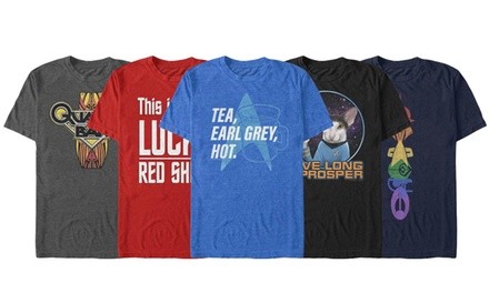 Star Trek Men's Graphic Tees (Extended Sizes Available)