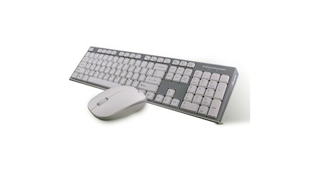 IMPECCA Wireless Multimedia Keyboard and Mouse Combo, White