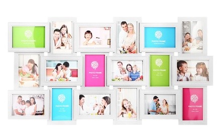 iMounTEK 12- or 18-Opening Photo Collage Wall Hanging Picture Frame