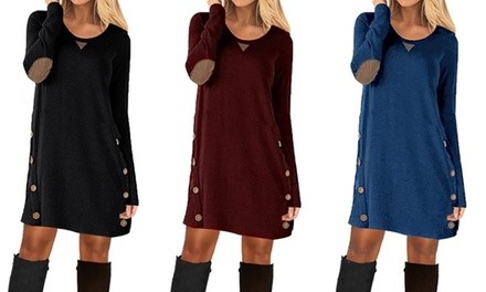 Leo Rosi Women's Nicola T-Shirt Dress. Plus Sizes Available.
