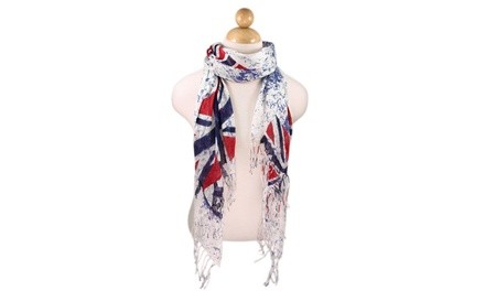 UK British Flag Union Jack Peace Scarf