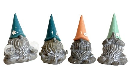 Solar LED Yoga Gnamaste Garden Gnomes