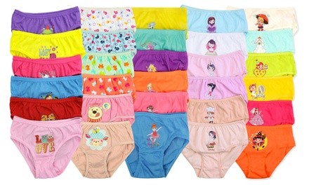 Mystery Girls' Cotton Bikini Panties (6-Pack)