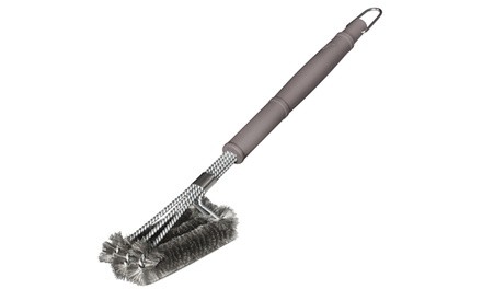 Triple Stainless Steel BBQ Grill Cleaning Brush