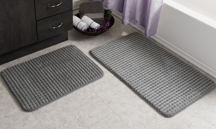 Lavish Home Memory Foam Bath Mat Sets (2-Piece)