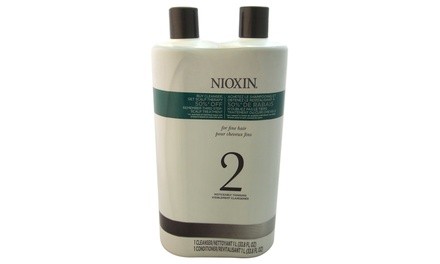 System 2 Cleanser & Scalp Therapy Conditioner Duo by Nioxin - 33.8 oz 