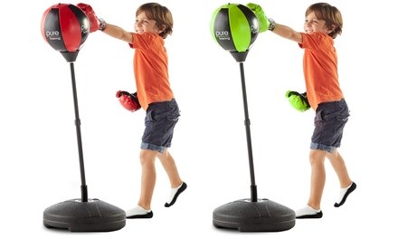 Pure Boxing Punch & Play Punching Bag Set with Gloves