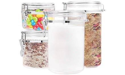 Food Storage Airtight Canisters Set (4-Pack) 