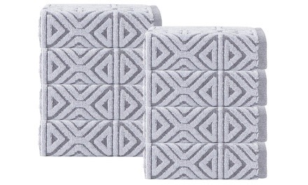 Glamour Turkish Cotton Wash Towels (8-Pack)