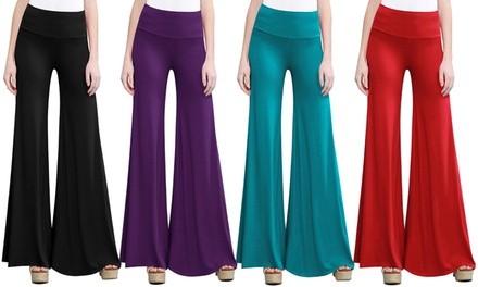 Made by Johnny Women's Palazzo Lounge Pants. Plus Sizes Available.