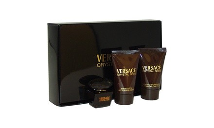 Versace Crystal Noir by Versace for Women - 3 Pc Mini Gift Set 