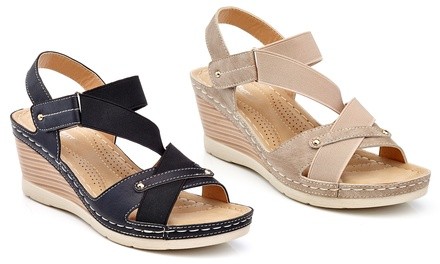 Henry Ferrera Women's Casual Wedge Espadrille Sandals